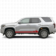 Mountains Dünne Streifen Schweller Vinylaufkleber für Toyota 4Runner 2024+ 3