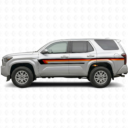 Dreifachstreifen Türseiten-Vinylaufkleber für Toyota 4Runner 2024+ 1
