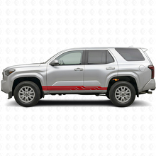 Vinyl-Aufkleber mit verflochtenen Streifen für die Schwellerverkleidung des Toyota 4Runner 2024+ 3
