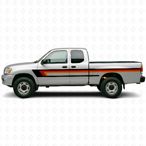Dreifachstreifen Türseitiges Vinylaufkleber für Toyota Tundra 1999-2006 1