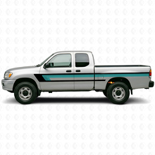 Dreifachstreifen Türseitiges Vinylaufkleber für Toyota Tundra 1999-2006 2