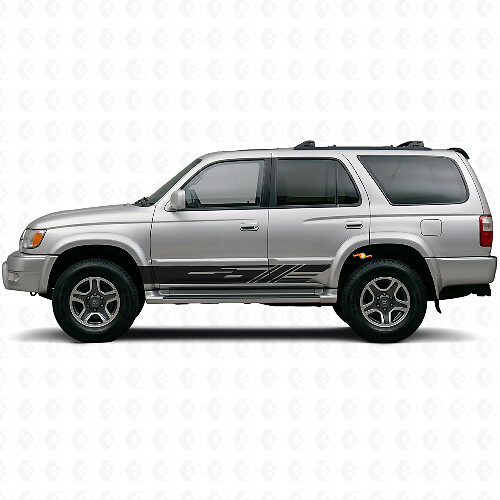 Dekorierte Streifen Seitenschweller Vinylaufkleber für Toyota 4Runner 1995-2002