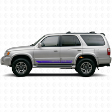 Karierte gebogene Streifen Schweller Vinylaufkleber für Toyota 4Runner 1995-2002 2