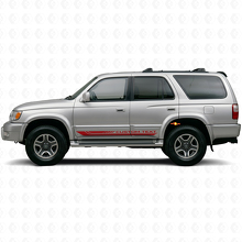 Karierte gebogene Streifen Schweller Vinylaufkleber für Toyota 4Runner 1995-2002 3