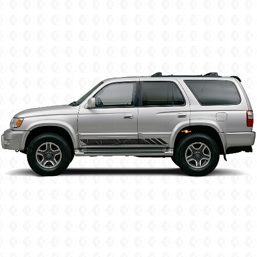 Topografische Streifen Türen Vinylaufkleber für Toyota 4Runner 1995-2002 1