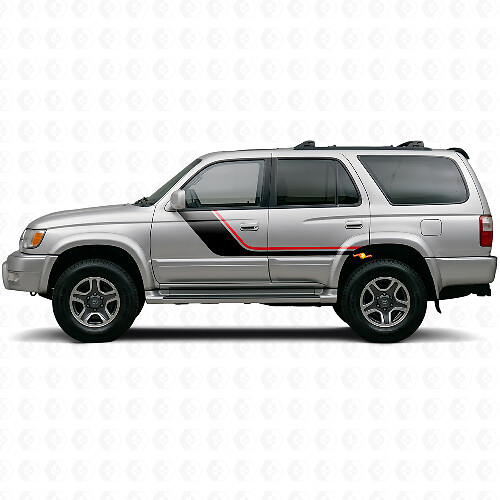 Twin-Stripes Seiten- Vinyl-Aufkleber-Set für Toyota 4Runner 1995-2002 1