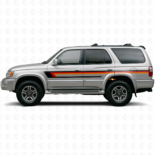 Dreifach-Streifen Türseiten-Vinylaufkleber für Toyota 4Runner 1995-2002
