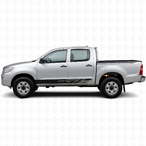 Dekorative Streifen Schweller Vinyl-Aufkleber für Toyota Hilux 2004-2015 1