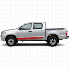 Dekorative Streifen Schweller Vinyl-Aufkleber für Toyota Hilux 2004-2015 3