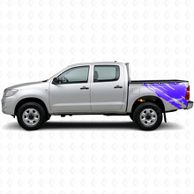 Schlammspritz-Grafik hintere Seiten-Vinylaufkleber für Toyota Hilux 2004-2015 2