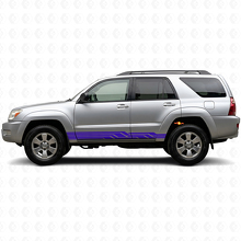 Geflochtene Streifen Türschweller Vinylaufkleber für Toyota 4Runner 2002-2009 2