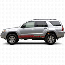 Geflochtene Streifen Türschweller Vinylaufkleber für Toyota 4Runner 2002-2009 3