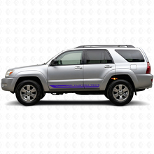 Karierter gebogener Streifen Rocker Panel Vinyl Aufkleber für Toyota 4Runner 2002-2009 2