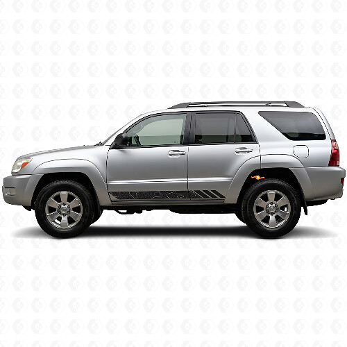 Topographische Stilstreifen Tür Vinylaufkleber für Toyota 4Runner 2002-2009 1