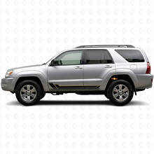 Twin-Stripes Schweller Vinyl-Aufklebersatz für Toyota 4Runner 2002-2009 2