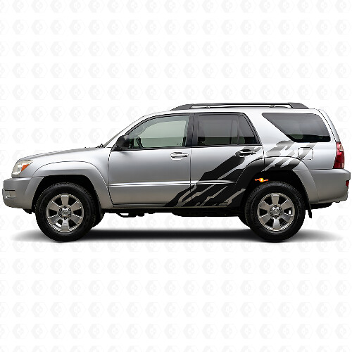 Schlammspritzgrafik Seitenaufkleber aus Vinyl für Toyota 4Runner 2002-2009