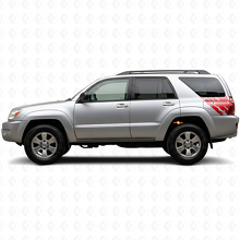Schlammspritz-Grafik Heckseitiger Vinyl-Aufkleber für Toyota 4Runner 2002-2009 3