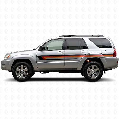 Dreifachstreifen Türseiten Vinylaufkleber für Toyota 4Runner 2002-2009 1
