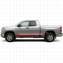 Verschlungene Streifen Seitenschweller Vinyl-Aufkleber für Toyota Tundra 2007-2021 3