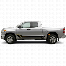 Twin Stripes Rocker Panel Vinyl-Aufkleber-Set für Toyota Tundra 2007-2021 2