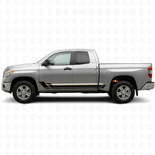 Twin Stripes Rocker Panel Vinyl-Aufkleber-Set für Toyota Tundra 2007-2021_2