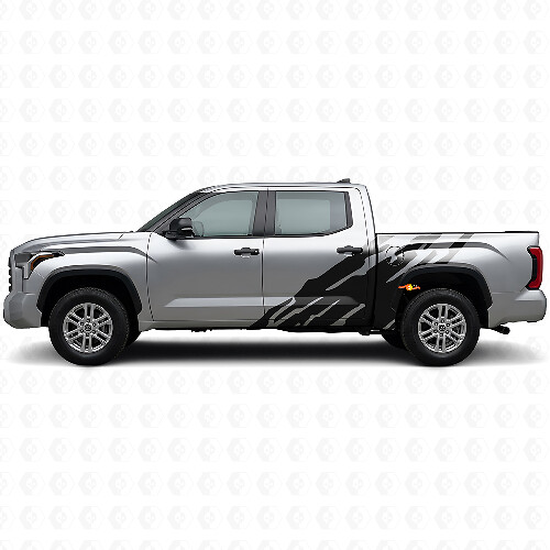 Schlamm-Spritz-Grafik Seiten-Vinylaufkleber für Toyota Tundra 2022+ 1