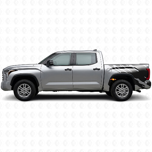 Schlammspritz-Grafik Heckseiten-Vinylaufkleber für Toyota Tundra 2022+ 1