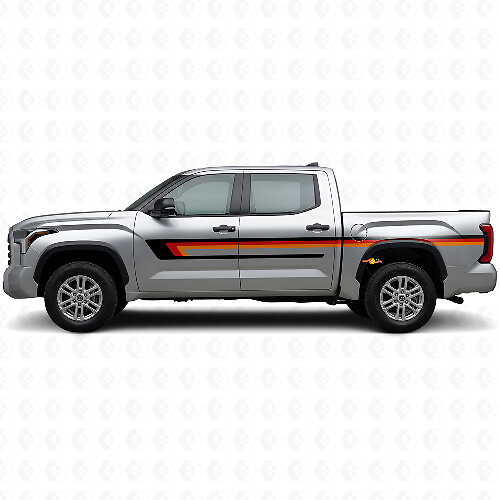 Dreifach-Streifen Türseitiger Vinyl-Aufkleber für Toyota Tundra 2022+ 1