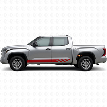 Schachbrett-Streifen Vinyl-Aufkleber für Seitenschweller Toyota Tundra 2022+ 3