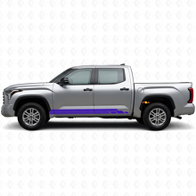 Vinyl-Aufkleber-Kit mit gebogenen Streifen für Schwellerleisten Toyota Tundra 2022+ 2