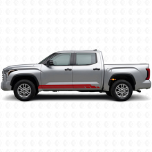 Vinyl-Aufkleber-Kit mit gebogenen Streifen für Schwellerleisten Toyota Tundra 2022+ 3