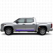 Schachbrettmuster gebogene Streifen Rocker Panel Vinyl Aufkleber für Toyota Tundra 2022+ 2