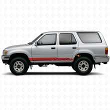 Verschlungene Streifen Seitenleisten-Vinylaufkleber für Toyota 4Runner 1989-1995 3