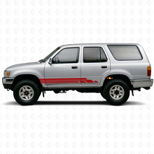 Gebogene Streifen Schweller Vinyl-Aufkleberset für Toyota 4Runner 1989-1995 3