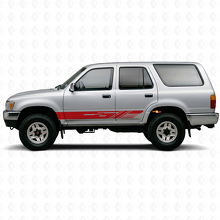 Dekorierte Streifen Schweller-Vinylaufkleber für Toyota 4Runner 1989-1995 3