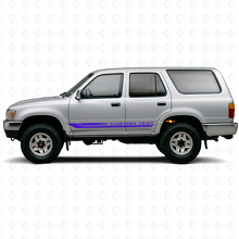 Karierte gewellte Streifen Rocker Panel Vinyl-Aufkleber für Toyota 4Runner 1989-1995 2