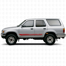 Karierte gewellte Streifen Rocker Panel Vinyl-Aufkleber für Toyota 4Runner 1989-1995 3