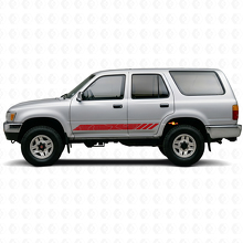 Topografische Stil Streifen Tür Vinylaufkleber für Toyota 4Runner 1989-1995 3