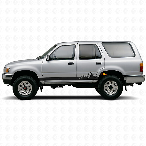 Berge Dünne Streifen Schweller Vinylaufkleber für Toyota 4Runner 1989-1995 1