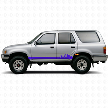 Berge Dünne Streifen Schweller Vinylaufkleber für Toyota 4Runner 1989-1995 2