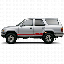 Berge Dünne Streifen Schweller Vinylaufkleber für Toyota 4Runner 1989-1995 3