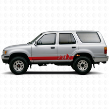 Mountains Breite Streifen Schweller Vinyl-Aufkleber für Toyota 4Runner 1989-1995 3