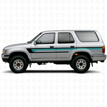 Triple-Stripes-Türseiten-Vinylaufkleber für Toyota 4Runner 1989-1995 2