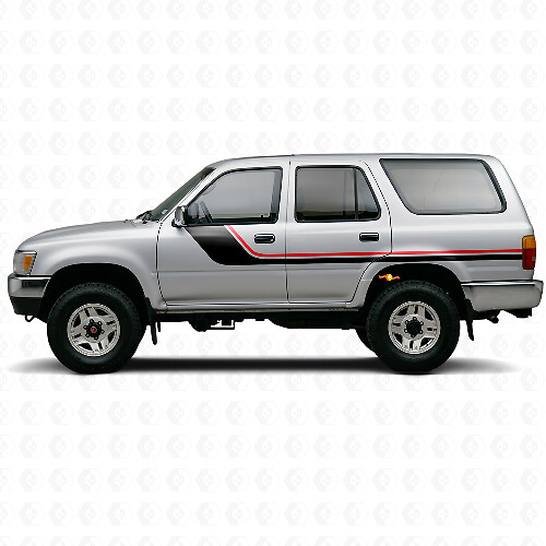 Twin Stripes Seitenvinyl-Dekor-Kit für Toyota 4Runner 1989-1995 1