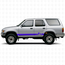 Mountains Style Streifen Schweller Vinyl-Aufkleber-Set für Toyota 4Runner 1989-1995 2
