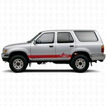 Mountains Style Streifen Schweller Vinyl-Aufkleber-Set für Toyota 4Runner 1989-1995 3