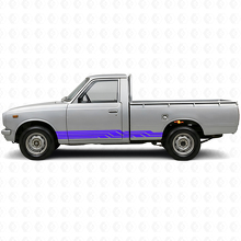 Verflochtene Streifen Schwelleraufkleber aus Vinyl für Toyota Hilux 1968-1972 2