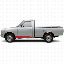Gekrümmte Streifen Schweller Vinyl-Aufkleber-Set für Toyota Hilux 1968-1972 3