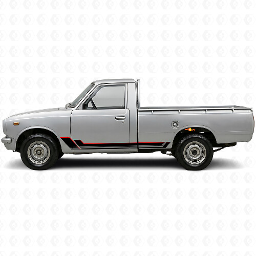 Twin-Streifen Schweller Vinyl-Aufkleber-Set für Toyota Hilux 1968-1972