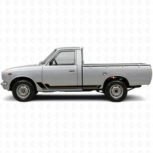 Twin-Streifen Schweller Vinyl-Aufkleber-Set für Toyota Hilux 1968-1972_2